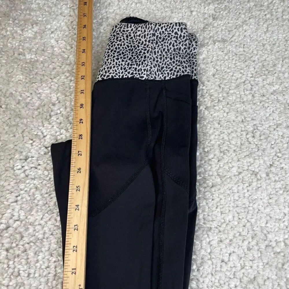 Lululemon All The Right Places Legging Black Miss Mosaic White - Picture 10 of 11